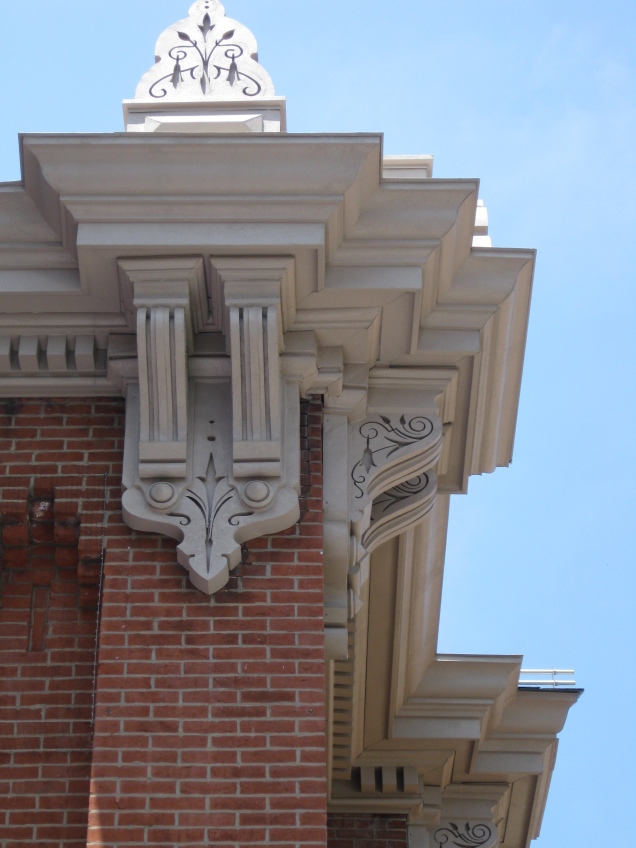 June 7: Eastern Market is re-opening in a few weeks, and I noticed today that the cornices are looking all sorts of spiffy.